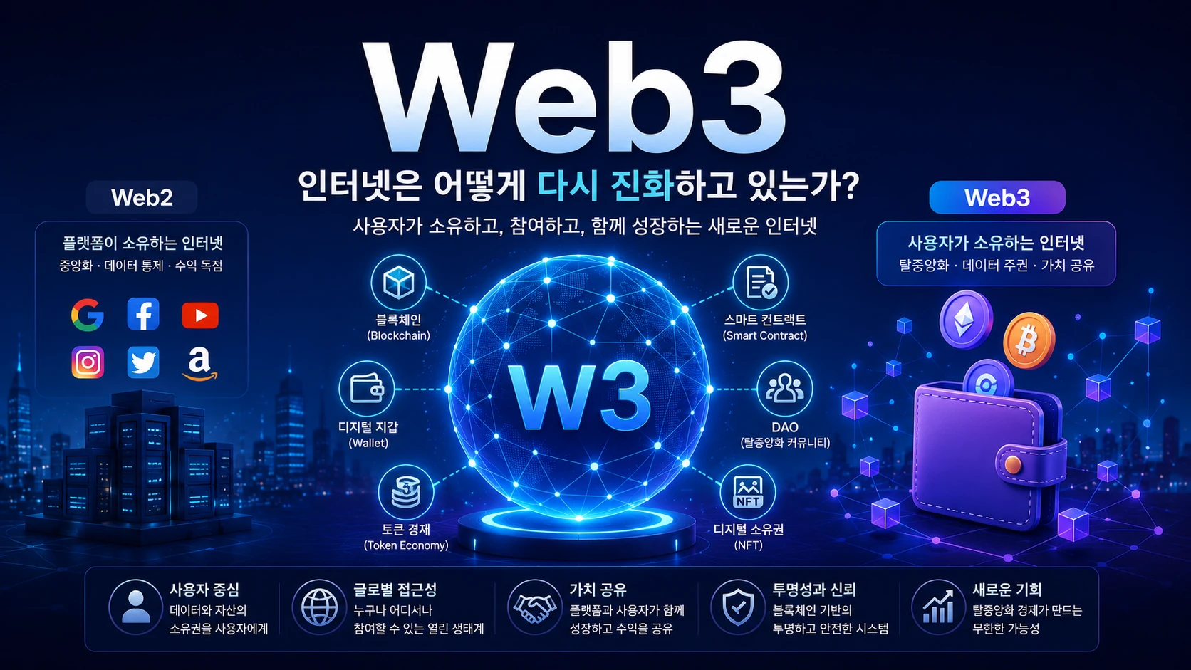 Web3(Web 3.0)란 무엇인가? 인터넷은 어떻게 다시 진화하고 있는가