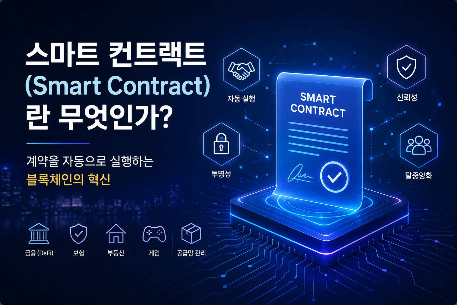스마트 컨트랙트(Smart Contract)란 무엇인가? 계약을 자동으로 실행하는 블록체인의 혁신