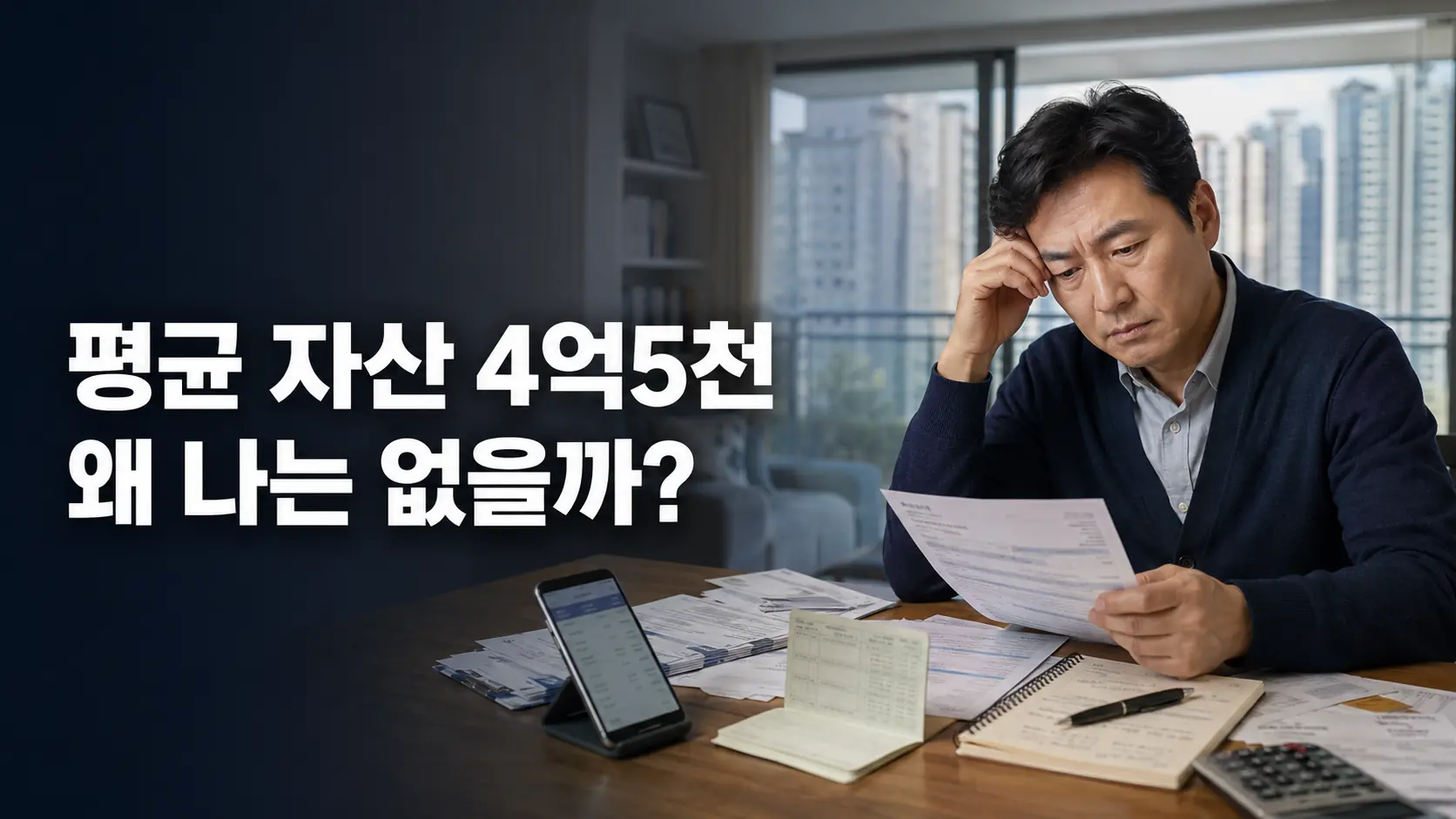 40대 순자산 4억5000만원이 평균?…내 통장만 가벼운 진짜 이유