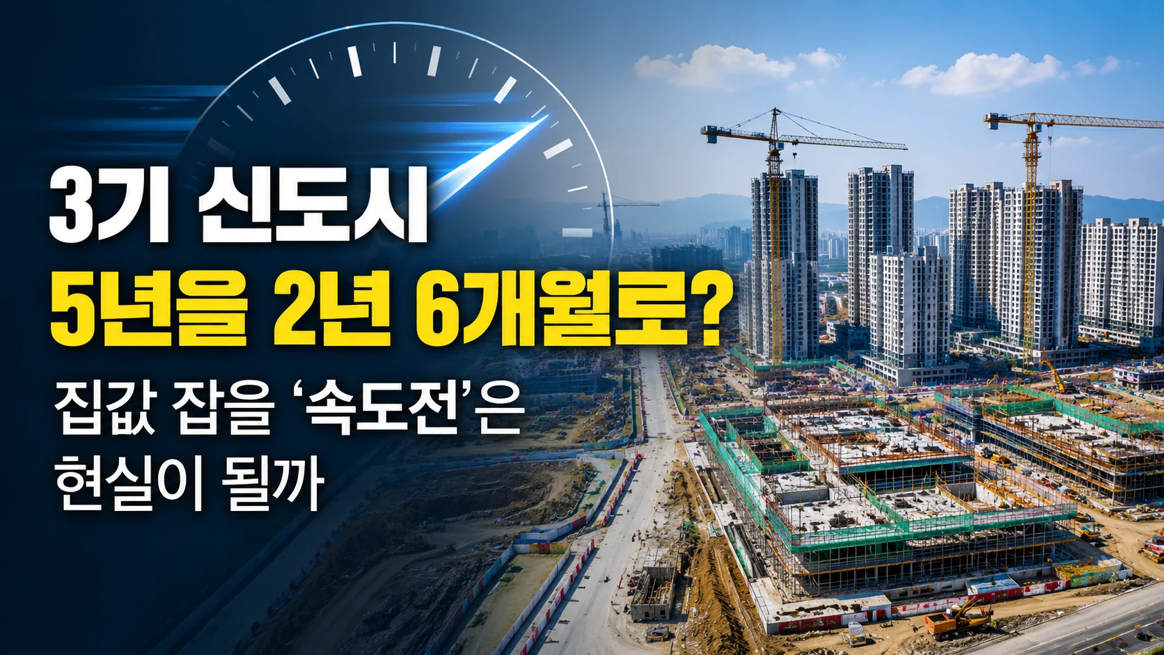 3기 신도시 5년을 2년 6개월로?…집값 잡을 ‘속도전’은 현실이 될까