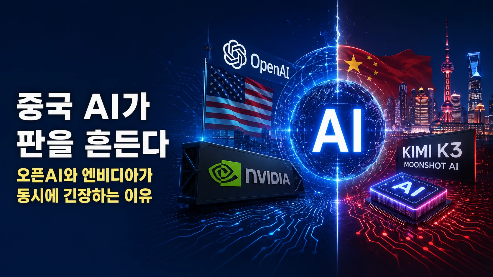 중국 AI가 판을 흔든다…오픈AI와 엔비디아가 동시에 긴장하는 이유