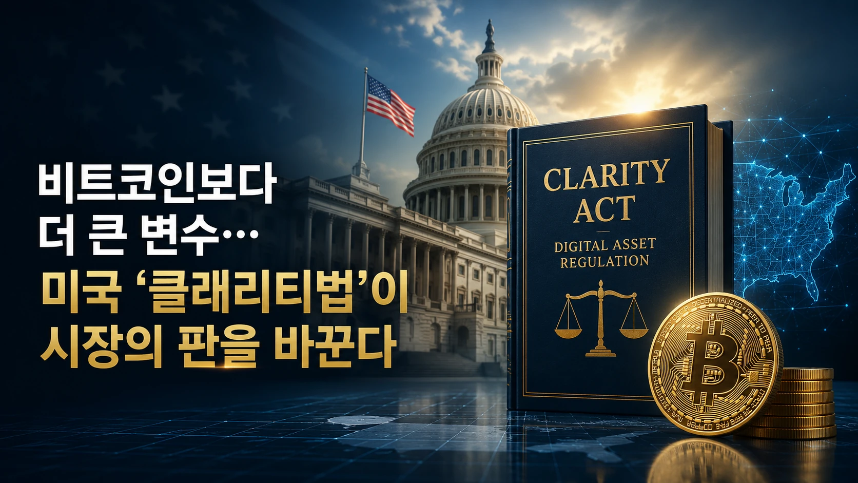 비트코인보다 더 큰 변수…미국 ‘클래리티법’이 시장의 판을 바꾼다