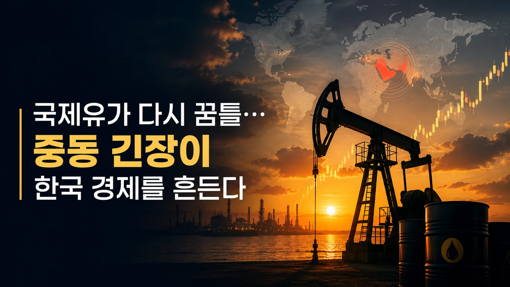 국제유가 다시 꿈틀…중동 긴장이 한국 경제를 흔드는 이유