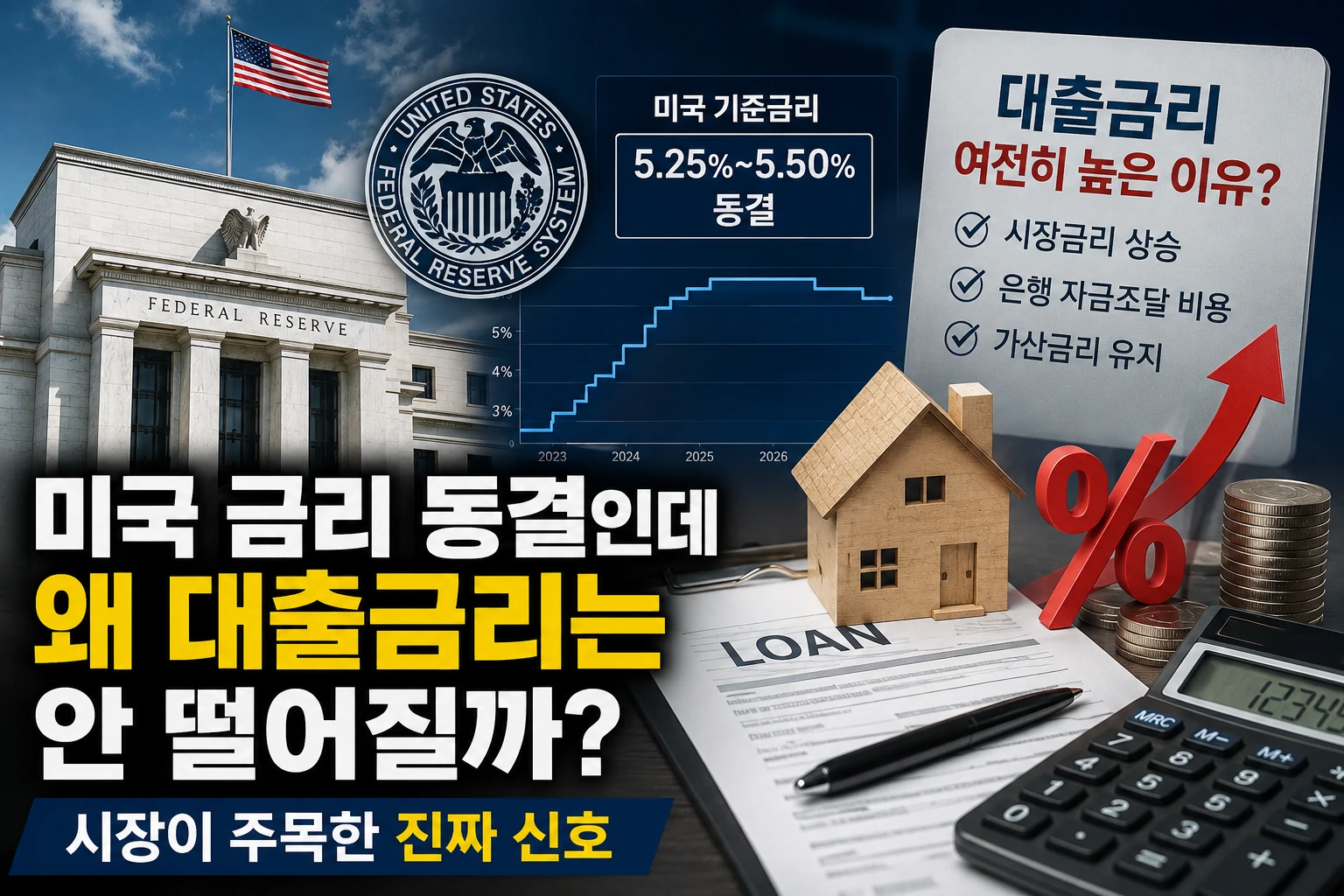 미국 금리 동결인데 왜 대출금리는 안 떨어질까…시장이 주목한 진짜 신호