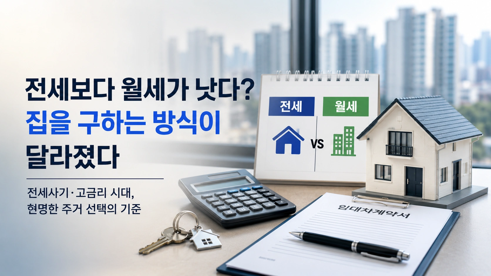 전세보다 월세가 낫다? 요즘 사람들이 집을 구하는 방식이 달라졌다
