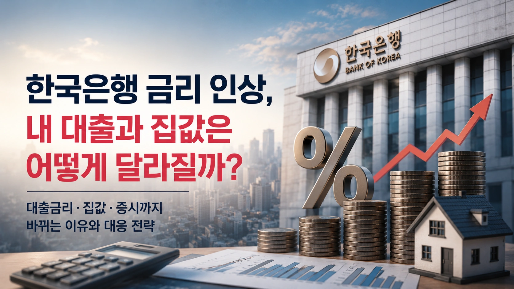 한국은행 금리 인상…대출금리·집값·증시까지 바뀌는 이유