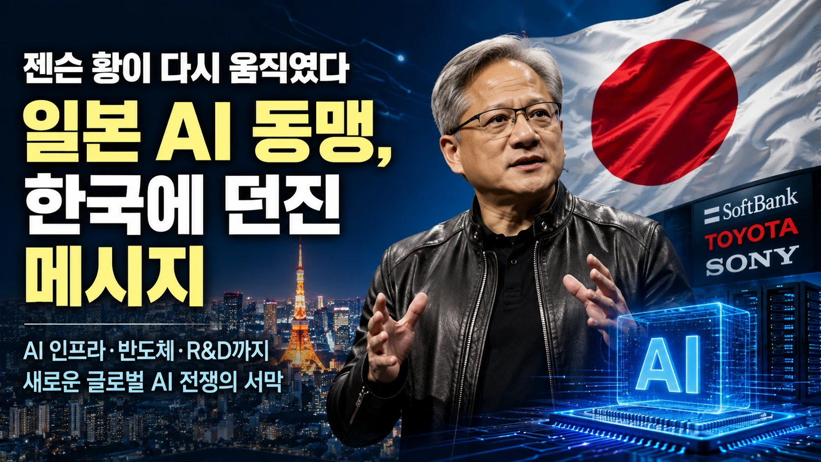 젠슨 황이 다시 움직였다…일본 AI 동맹이 한국에 던진 메시지