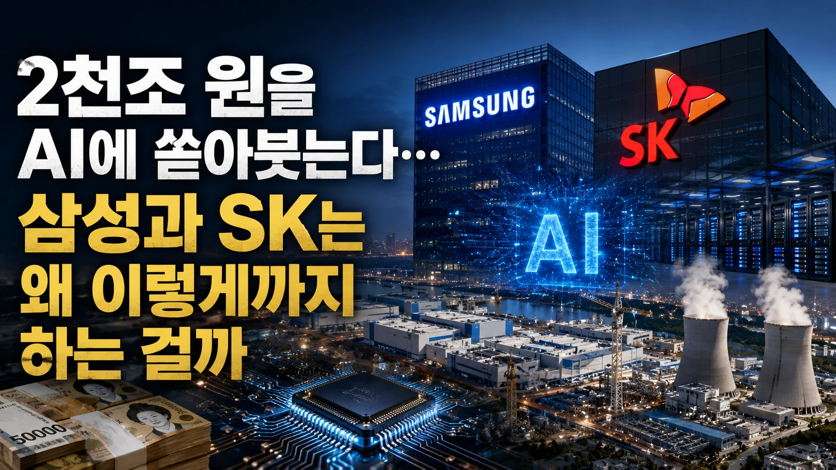 2천조 원을 AI에 쏟아붓는다…삼성과 SK는 왜 이렇게까지 하는 걸까