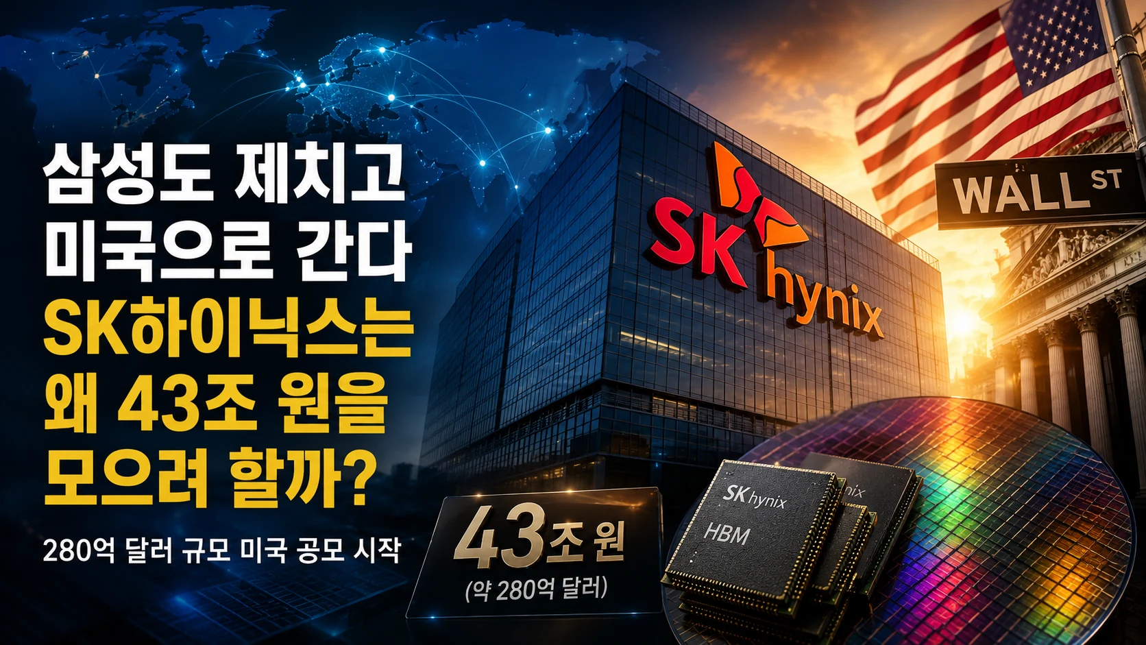 삼성도 제치더니 미국으로 간다…SK하이닉스는 왜 43조 원짜리 승부를 걸었나