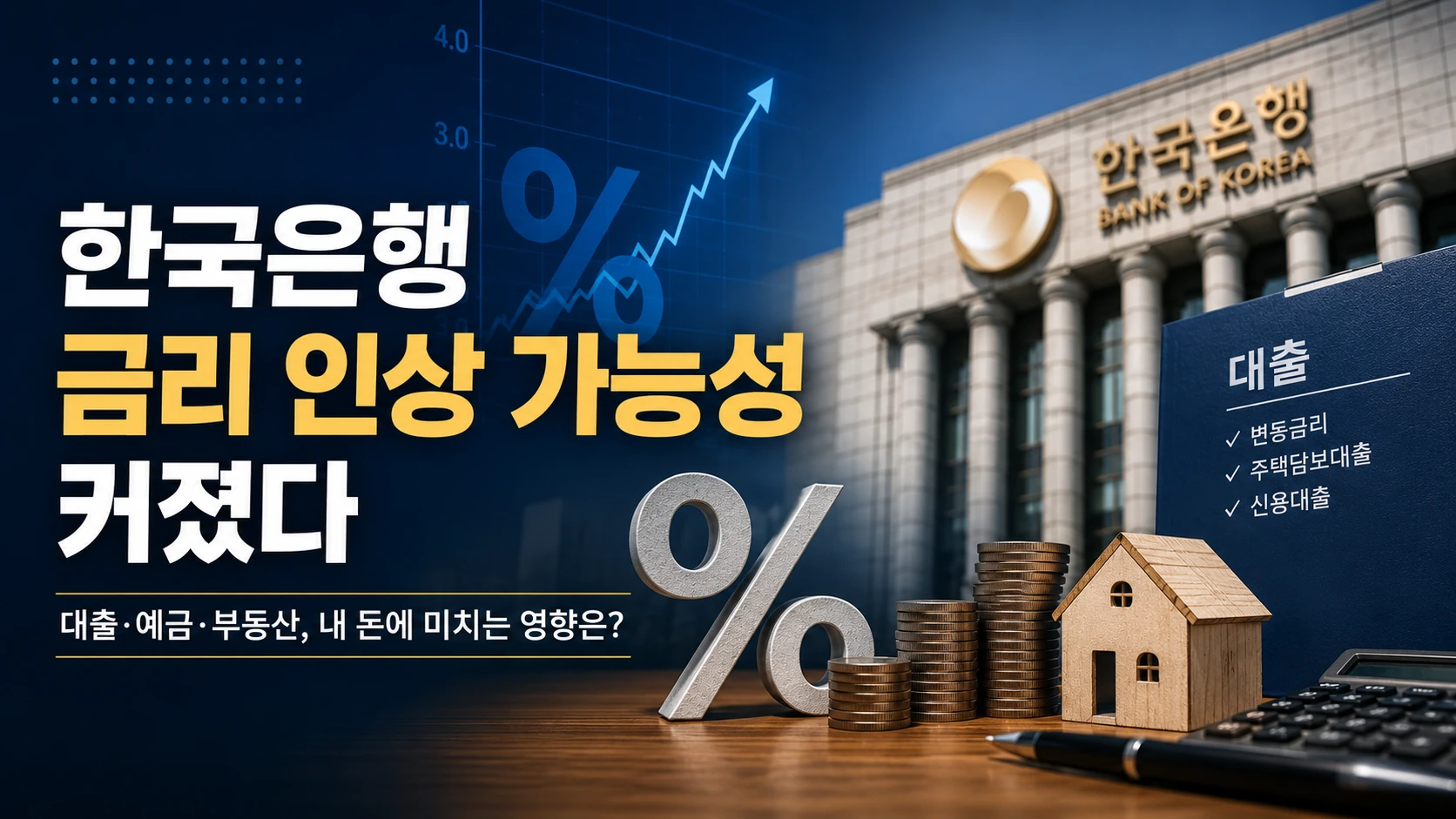 한국은행 금리 인상 가능성 커졌다…대출·집값·주식시장까지 흔들릴까