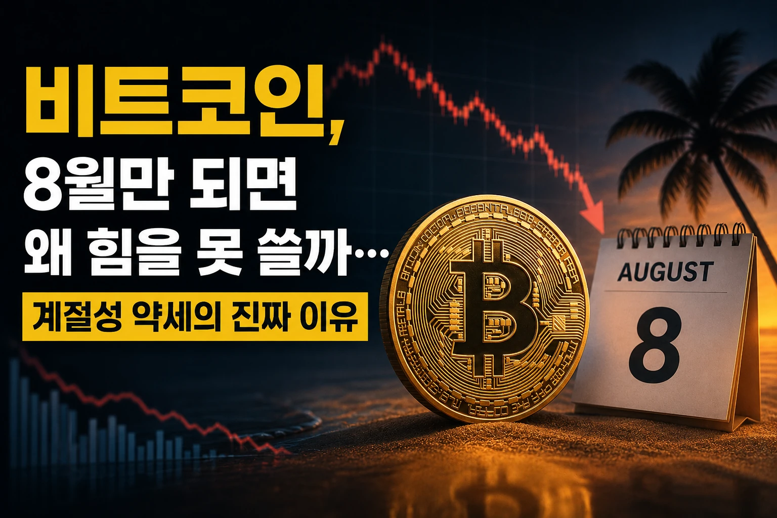 비트코인, 8월만 되면 왜 힘을 못 쓸까… 계절성 약세의 진짜 이유