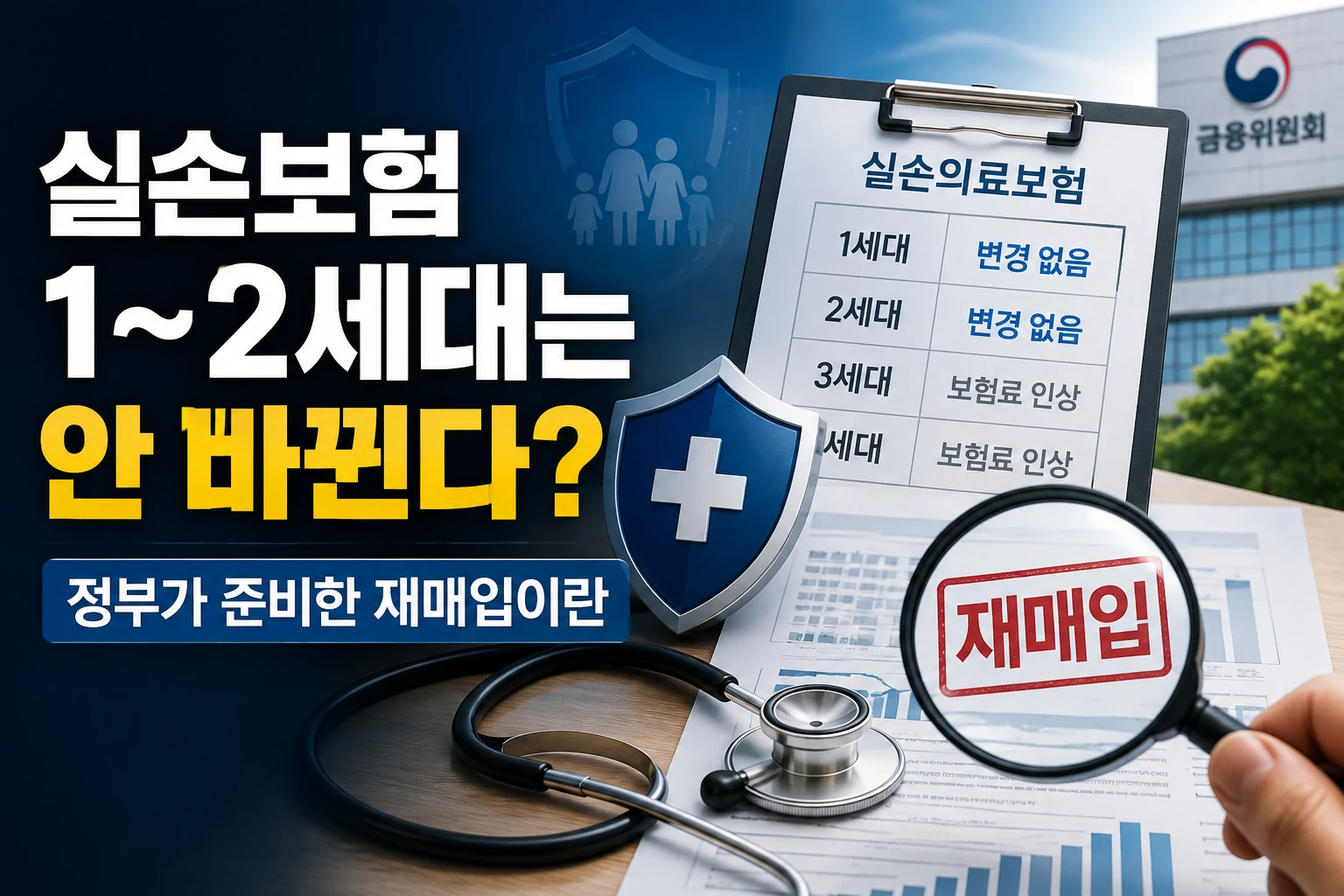실손보험 1~2세대는 안 바뀐다?…정부가 준비한 재매입이란