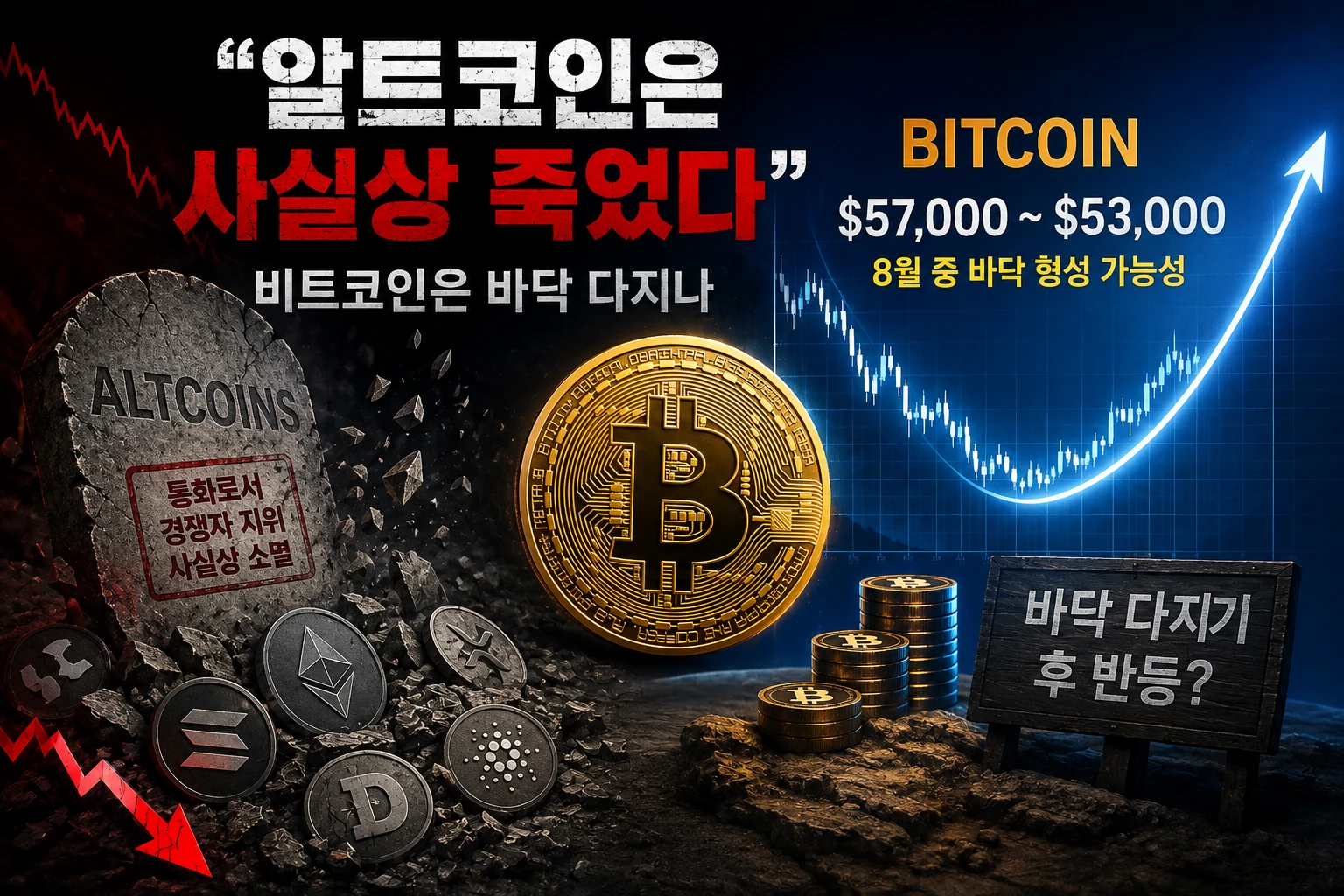 “알트코인은 사실상 죽었다”…비트코인은 바닥을 다지고 있는 걸까