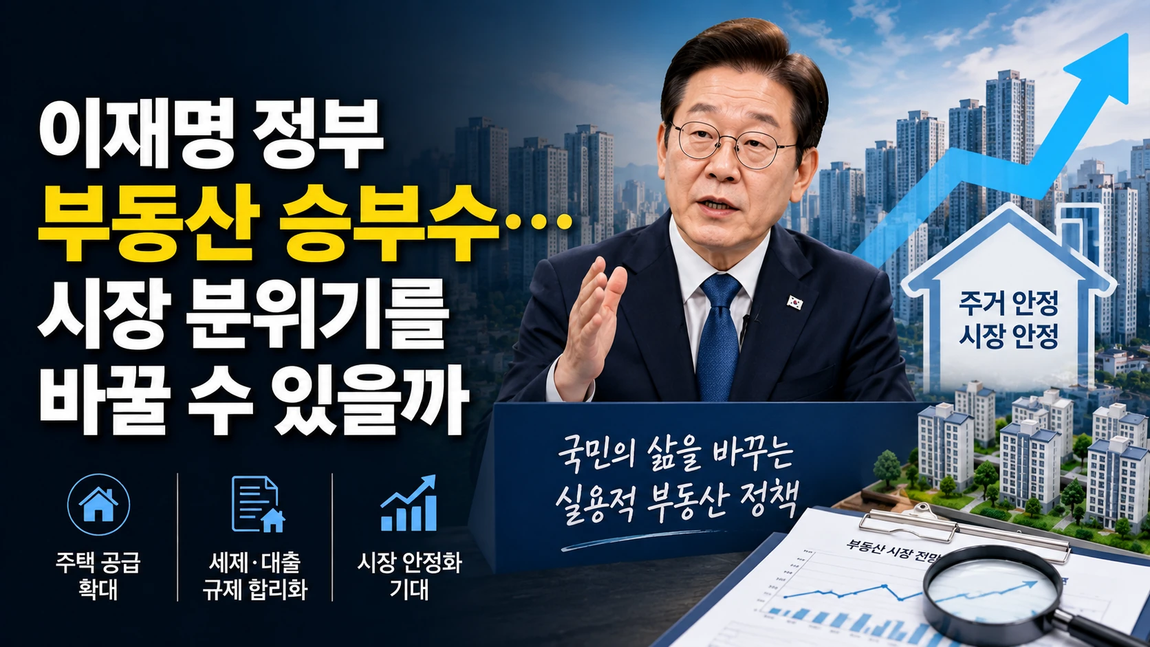 이재명 정부 부동산 승부수…시장 분위기를 바꿀 수 있을까